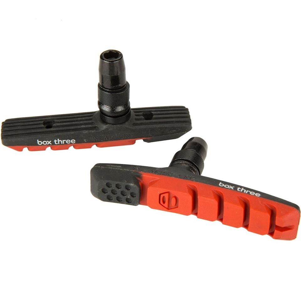 Brake Shoes BOX COMPONENTS Three Air Flow Red
