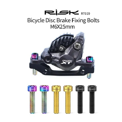 Titanium Bolt RISK M6 for Disc Brake Calipers