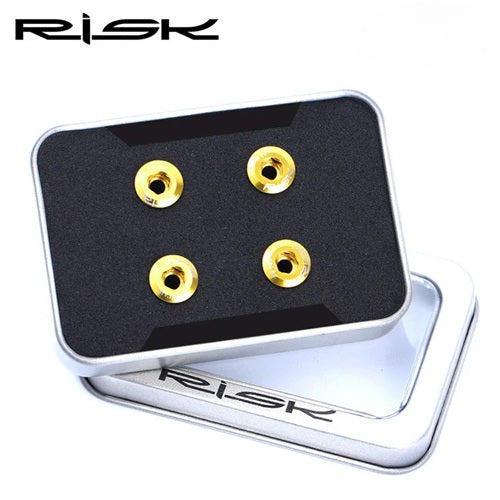 Titanium Bolt Chainring RISK x4 Gold