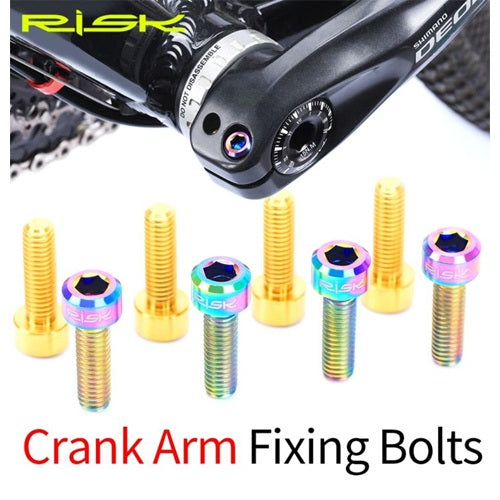 Titanium Bolt RISK M6 x 18mm Pair for Crank