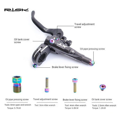 Titanium Bolt Brake Parts RISK Pair